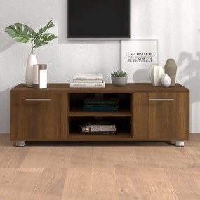 Mobile Porta TV Rovere Marrone 110x40x35cm in Legno Multistrato