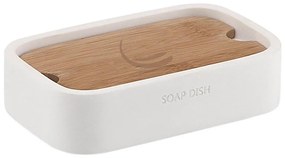 Gedy - Portasapone NINFEA bianco/bambù