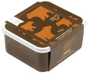 A Little Lovely Company - set di quattro scatole merenda - orsi