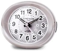 Orologio-Sveglia Analogico Timemark Bianco (9 x 9 x 5,5 cm)
