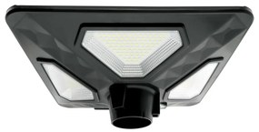 Lampione Led 80W Nero con pannello solare IP65 Bianco freddo 6000K con sensore crepuscolare e di movimento M LEDME