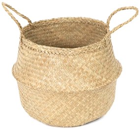 Cesto portaoggetti in seagrass chiaro , ⌀ 35 cm - Compactor