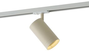 Faretto moderno beige per sistema a binario monofase GU10 70mm - Iconic Jeana Luxe