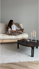 Tavolino rotondo nero in legno di pino ø 80 cm Sticks - Karup Design