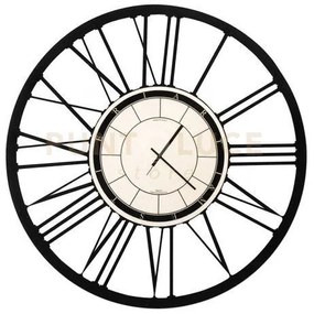 Orologio da parete di design numeri romani nero