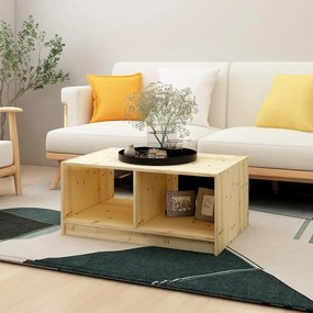Tavolino Da Salotto 75x50x33,5 Cm İn Legno Massello Di Abete /