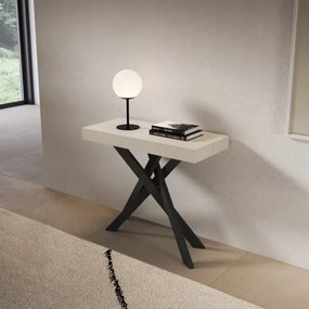 Consolle allungabile Libo Premium - Cashmere gambe antracite 90x40/300 cm