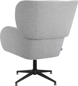 Poltrona in velluto grigio chiaro Vanessa - Støraa