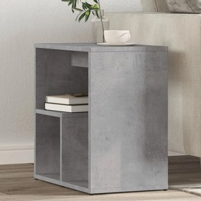 Tavolino Grigio Cemento 50x30x50 Cm İn Legno Multistrato /