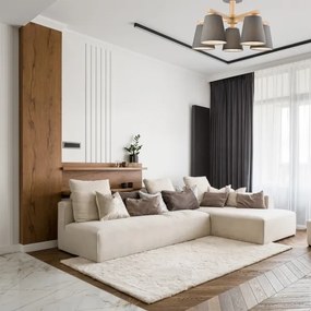 Plafoniera ELLIE 5xE27/60W/230V grigio