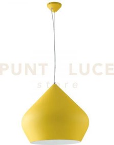 Lampadario a sospensione tholos gialla e bianca 1 luce attacco e27 ...