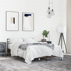Giroletto rovere marrone 140x190cm in legno multistrato metallo
