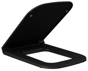 Copriwc originale nero opaco soft-close Rak serie Metropolitan