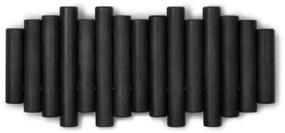 Appendiabiti da parete nero in legno di pino Picket - Umbra