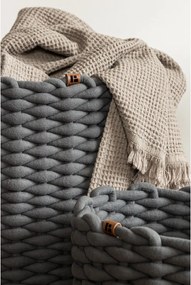 Cesto in tessuto ø 40x40 cm Peach Skin Round XL – Bigso