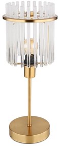 Globo 15698TM - Lampada da tavolo GORLEY 1xE14/40W/230V diametro 15 cm oro