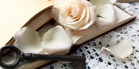 Stampa su tela – Natura morta vintage con chiave