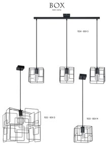 Jupiter 1533 - BOX M - Lampada a sospensione BOX E27/60W