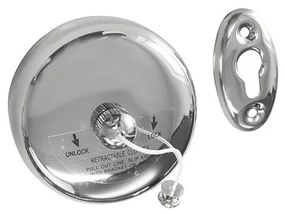 Corda per stendibiancheria 9,5x9,5 cm in acciaio inox/argento