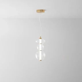 Sospensione Contemporanea Bubbles Metallo Oro Led Integrato 24W