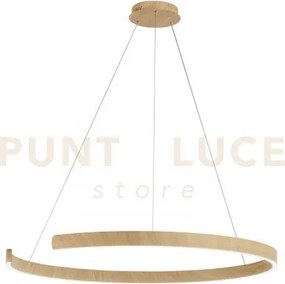 Lampadario a sospensione led navel legno 50w 6600lm cct 3000 4000 6...