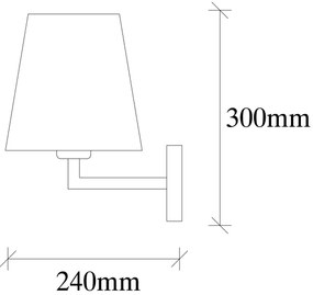 Applique PROFIL 1xE27/60W/230V