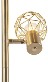 Lampada da terra di design oro 3 luci orientabili - Mesh