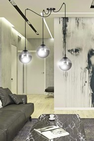 Lampadario a sospensione GIGI 3 BLACK GRAFIT