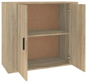 Credenza rovere sonoma 80x33x70 cm in legno multistrato