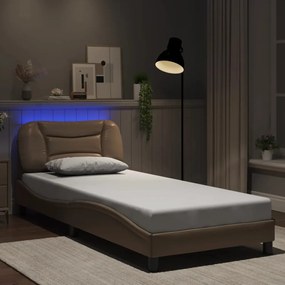 Giroletto Con Led Senza Materasso Cappuccino 90x200 Cm /