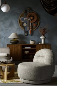 Poltrona grigia/marrone Ovo – Miuform