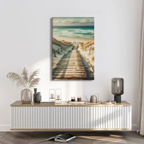 Quadro su tela – Sentiero attraverso le dune verso il mare