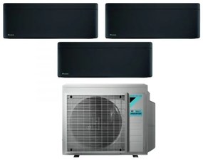 Daikin - Climatizzatore Condizionatore Bluevolution Trial Split Inverter serie stylish total black 7+9+9 con 3MXM52N R-32 Wi-Fi Integrato