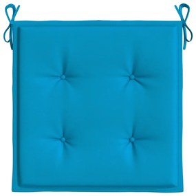 Cuscini per Sedia 6 pz Blu 40x40x3 cm in Tessuto Oxford