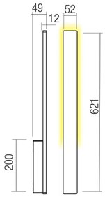 Redo 90869 - Applique da esterno REFLEXA LED/6W/230V IP54 bianca