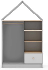 Armadio a giorno bianco per bambini 110x180 cm Estefania - Marckeric