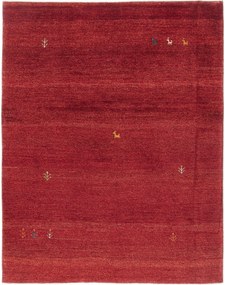 Gabbeh Tappeto 150x190 Rosso (Iran) Annodato A Mano