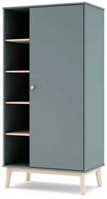 Armadio per bambini verde polveroso 90x180x52 cm Esteban – Marckeric