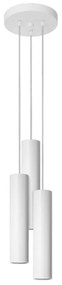 Sollux SL.1078 - Lampadario a sospensione con filo LAGOS 3xGU10/10W/230V bianco