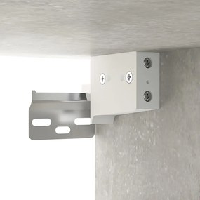 Set di mobili da bagno 2 pz grigio cemento in legno multistrato