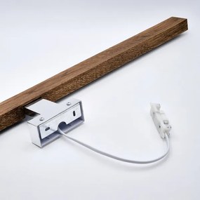 Brilagi-Illuminazione a LED per specchi da bagno WOODY MIRROR LED/15W/230V IP44 quercia/cromo