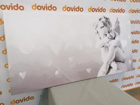 Stampa su tela – Angioletto in bianco e nero