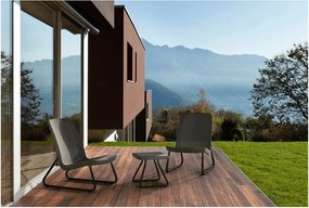 Set da giardino in rattan artificiale grigio scuro per 2 persone Rio - Keter