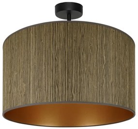 Brilagi - Lampadario a plafone BOSTON ROLLER 1xE27/15W/230V diametro 45 cm marrone/oro