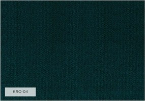 Divano letto angolare in velluto turchese (angolo destro) Lofty Lilly - Miuform