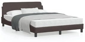 Giroletto Senza Materasso Marrone Scuro 140x200 Cm Tessuto /