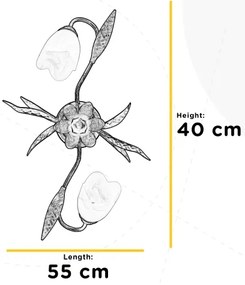 ONLI - Plafoniera SONIA 2xE14/6W/230V