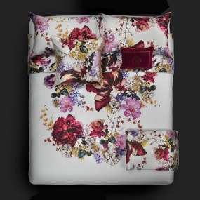 Completo Lenzuola in Raso di cotone Floris Matrimoniale -