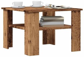 Tavolino Da Salotto Legno Vecchio 60x60x42 Cm Legno Multistrato /