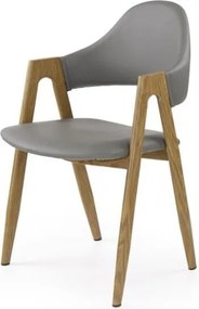 Sedia imbottita K247 grigio - H 80 cm
